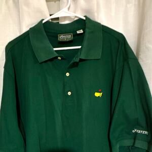 Masters Collection Men’s XL Green Golf Polo Shirt Embroidered Logo